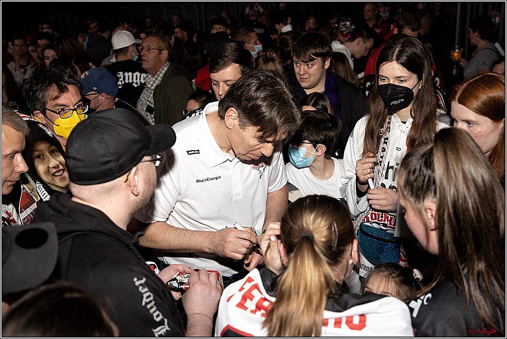 Koelner Haie Abschiedsfeier; Koeln, 22.04.2022